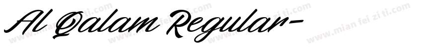 AlQalam Regular字体转换